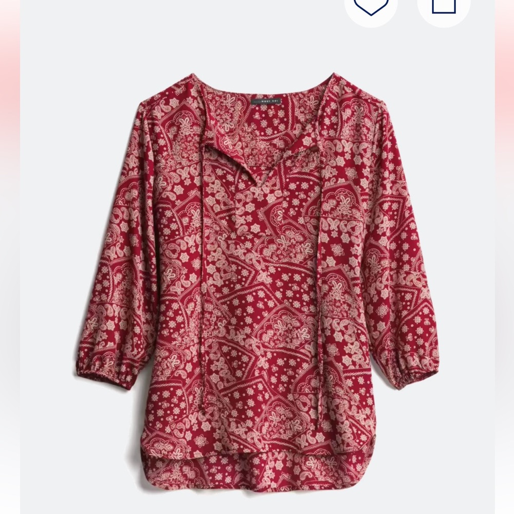 Cassia Tie Detail Blouse size small.